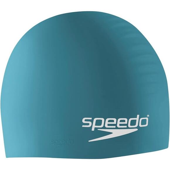 Speedo Swim Cap Silicone Latex Free Teal Adult One Size New - Picture 1 of 3
